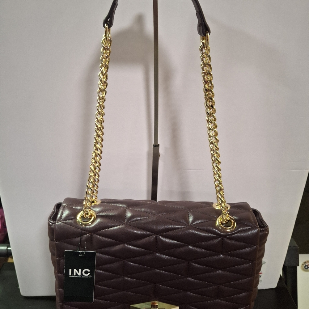 NWT INC International Concepts Beige Quilted Shoulder Bag